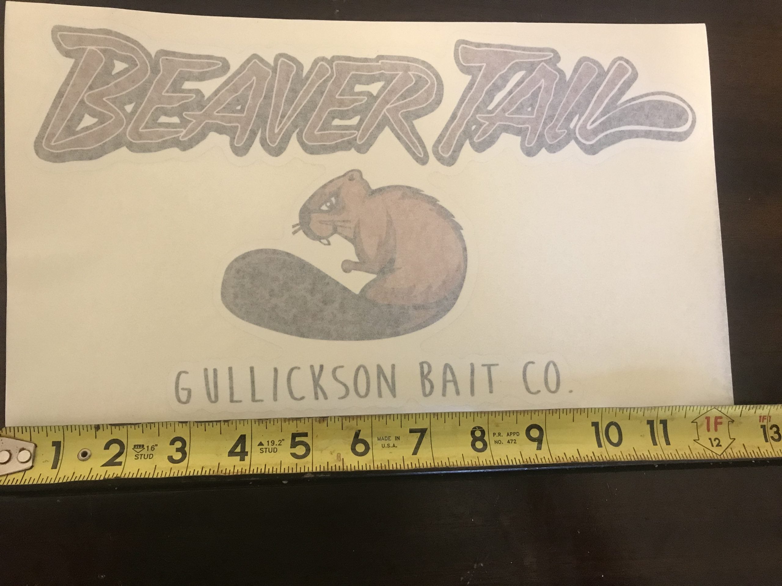 Window decal 12"wide x 6" tall